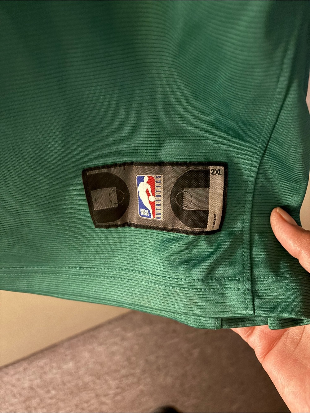 NBA Green Team Basketball Jersey with Official NBA Label - Picture 6 of 6